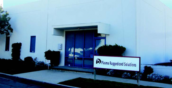 Plasma Ruggedized front entrance at Huntington Beach Outside Building HB