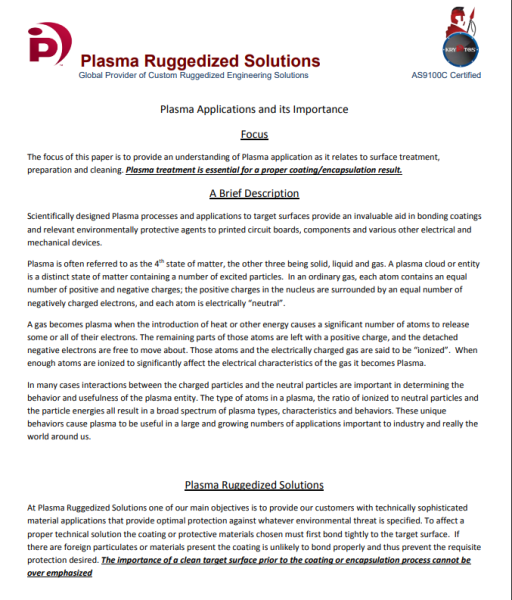 Plasma Applications and Importance PDF