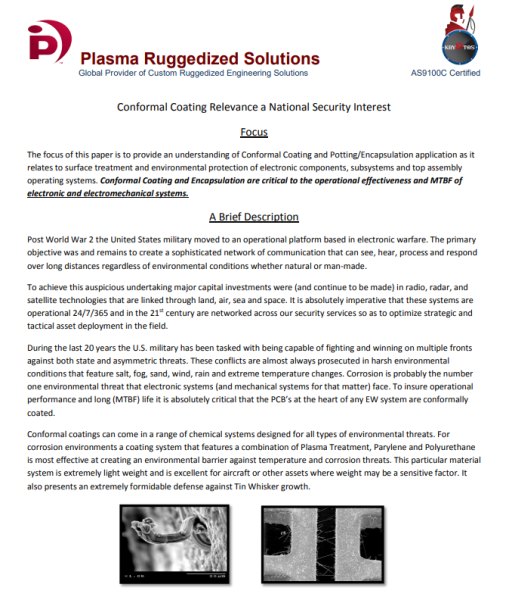 Conformal Coating National Security PDF