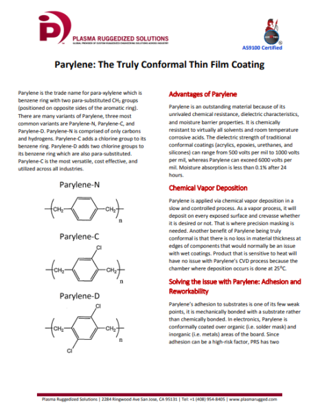 Parylene Thin Film Coating PDF